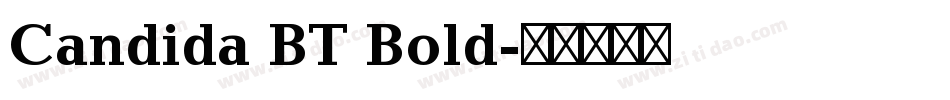 Candida BT Bold字体转换